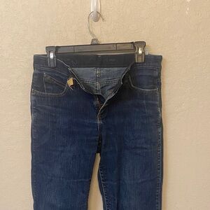 Classic Blue Denim Jeans elastic waist
